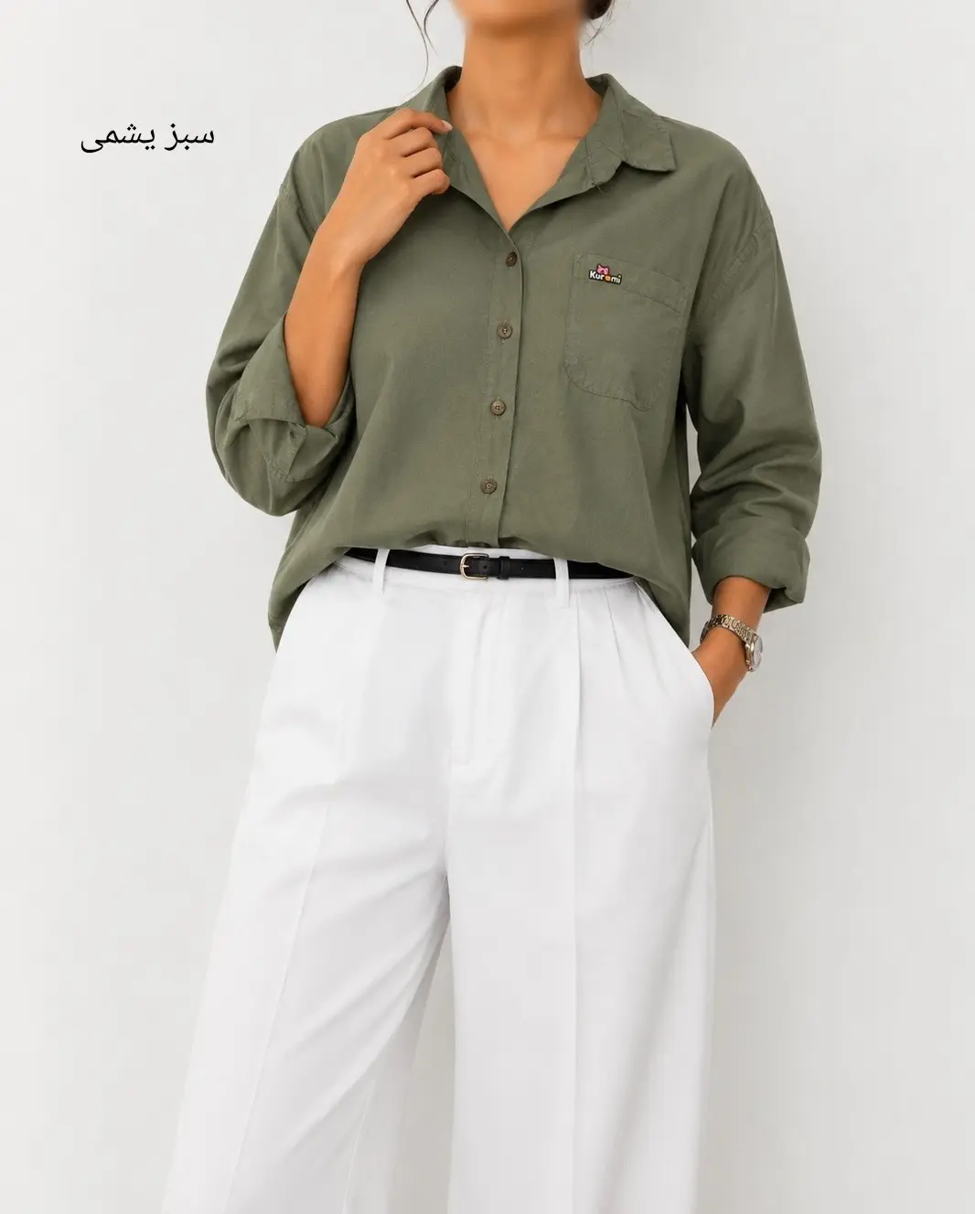 شومیز لینن پنبه طلا